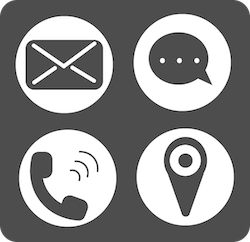 icon of phone and other communication tools