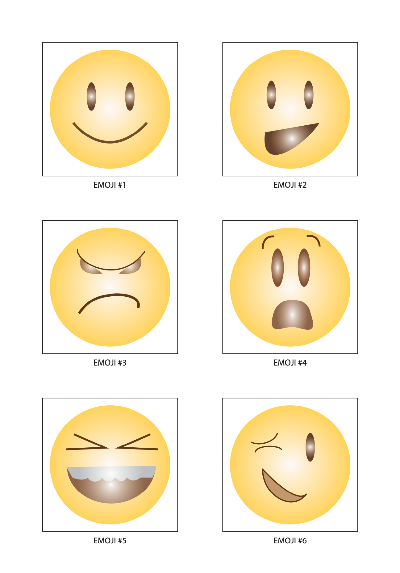 emojis of different emotions