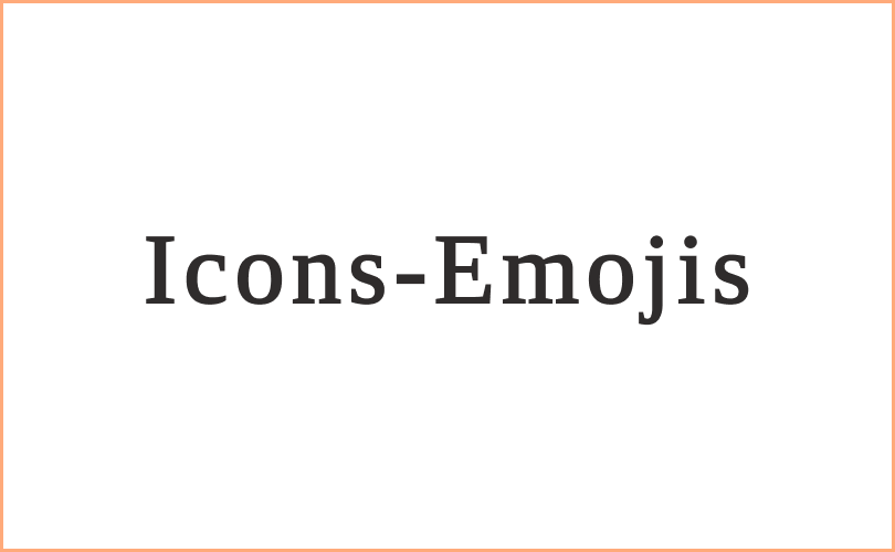 icons and emojis