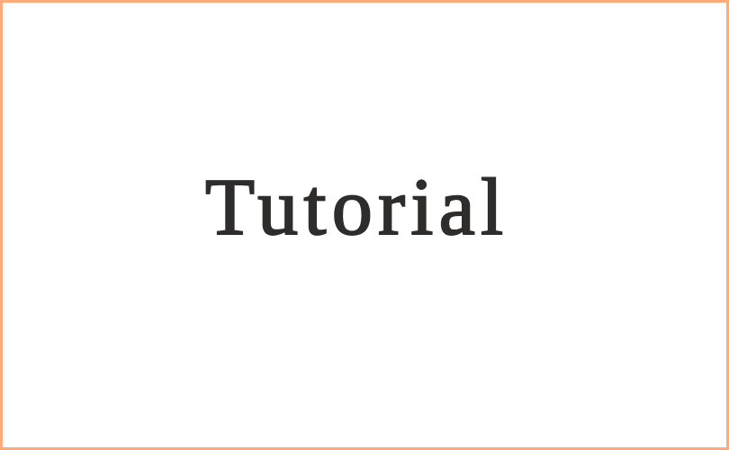 tutorial